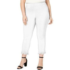 Style & Co Boho Mid Rise Fringe Cropped Pants
